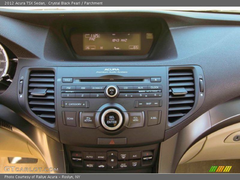 Crystal Black Pearl / Parchment 2012 Acura TSX Sedan