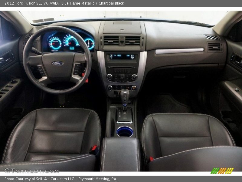  2012 Fusion SEL V6 AWD Charcoal Black Interior