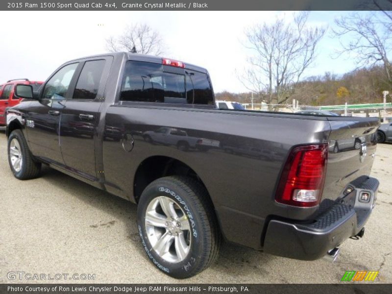 Granite Crystal Metallic / Black 2015 Ram 1500 Sport Quad Cab 4x4