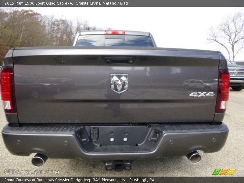 Granite Crystal Metallic / Black 2015 Ram 1500 Sport Quad Cab 4x4