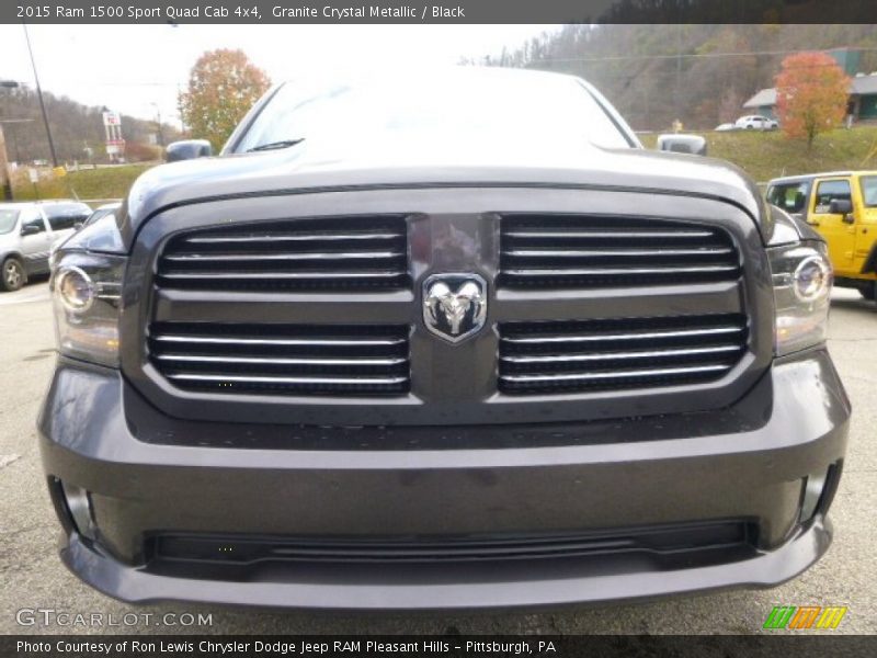Granite Crystal Metallic / Black 2015 Ram 1500 Sport Quad Cab 4x4