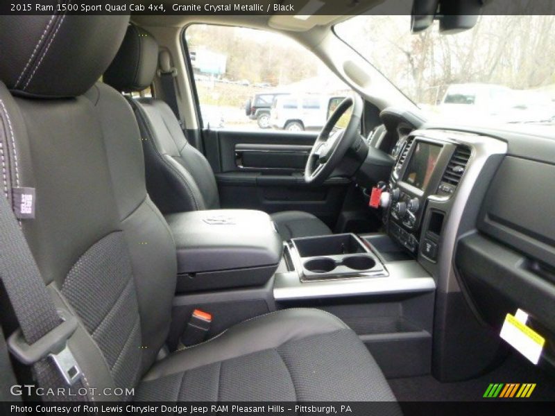 Granite Crystal Metallic / Black 2015 Ram 1500 Sport Quad Cab 4x4