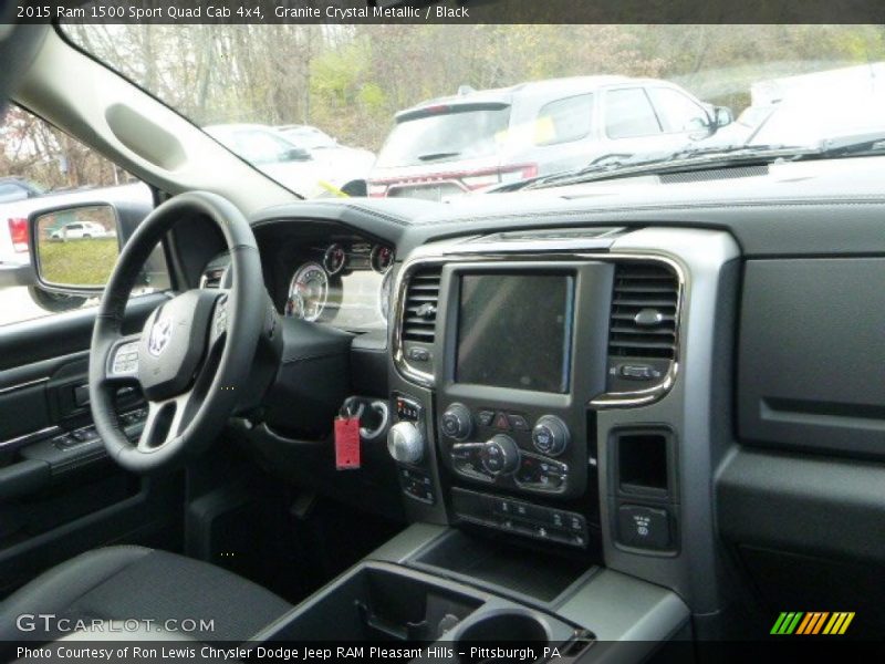 Granite Crystal Metallic / Black 2015 Ram 1500 Sport Quad Cab 4x4