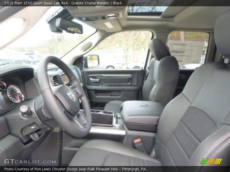 Front Seat of 2015 1500 Sport Quad Cab 4x4