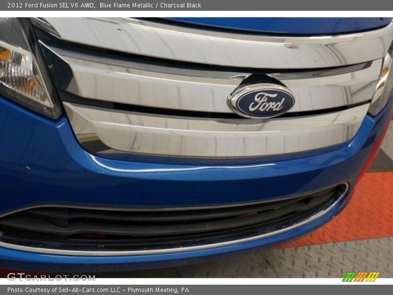 Blue Flame Metallic / Charcoal Black 2012 Ford Fusion SEL V6 AWD