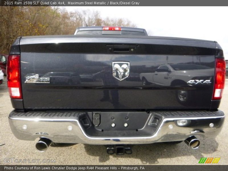 Maximum Steel Metallic / Black/Diesel Gray 2015 Ram 1500 SLT Quad Cab 4x4