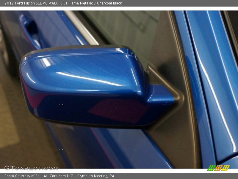 Blue Flame Metallic / Charcoal Black 2012 Ford Fusion SEL V6 AWD