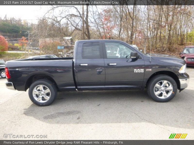 Maximum Steel Metallic / Black/Diesel Gray 2015 Ram 1500 SLT Quad Cab 4x4