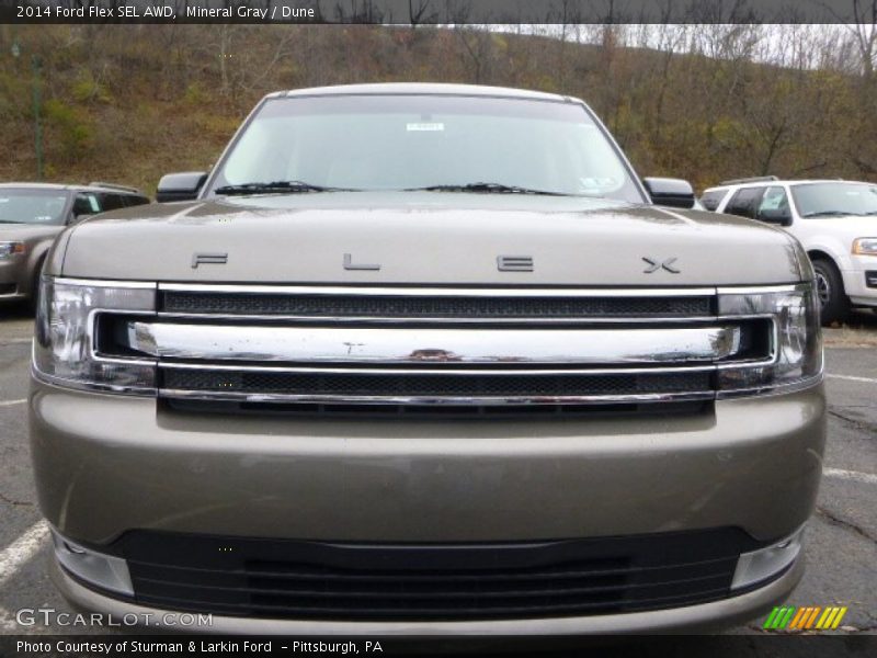 Mineral Gray / Dune 2014 Ford Flex SEL AWD