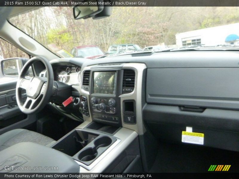 Maximum Steel Metallic / Black/Diesel Gray 2015 Ram 1500 SLT Quad Cab 4x4