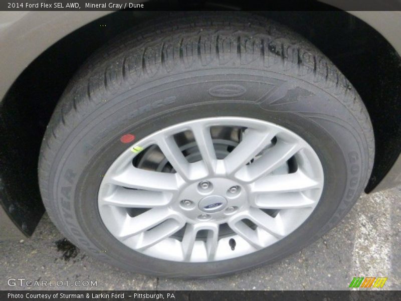 Mineral Gray / Dune 2014 Ford Flex SEL AWD