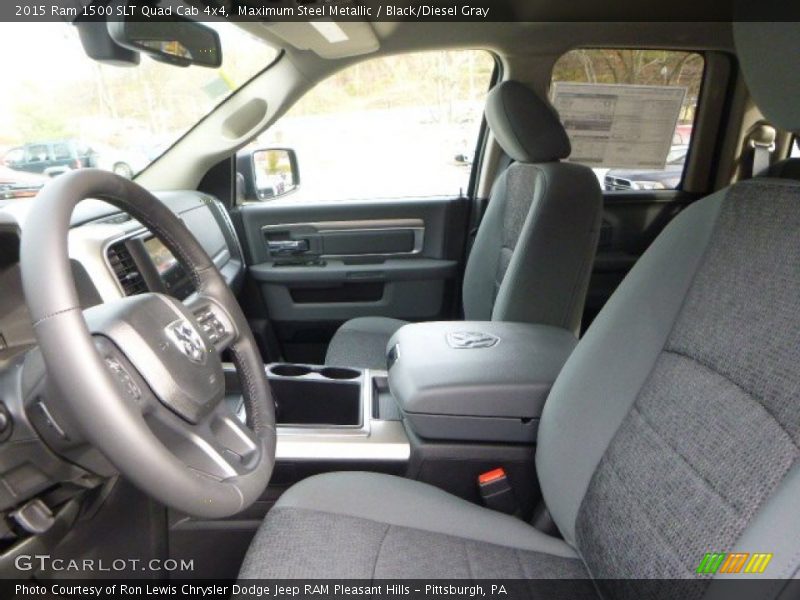 Maximum Steel Metallic / Black/Diesel Gray 2015 Ram 1500 SLT Quad Cab 4x4
