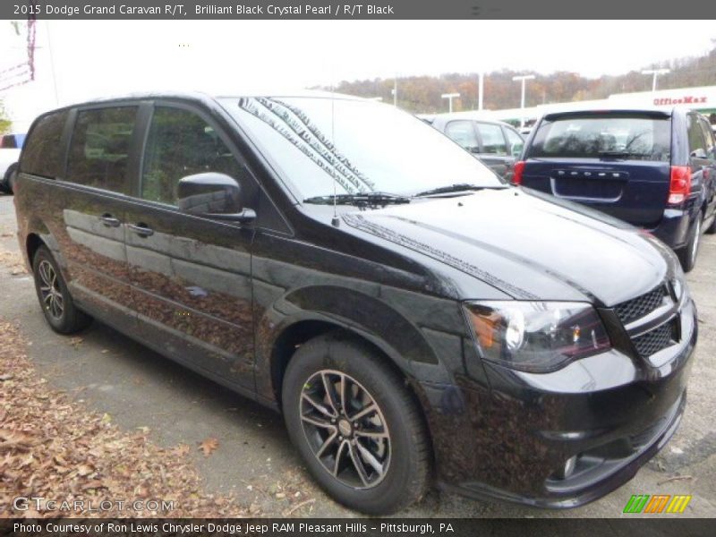 Brilliant Black Crystal Pearl / R/T Black 2015 Dodge Grand Caravan R/T