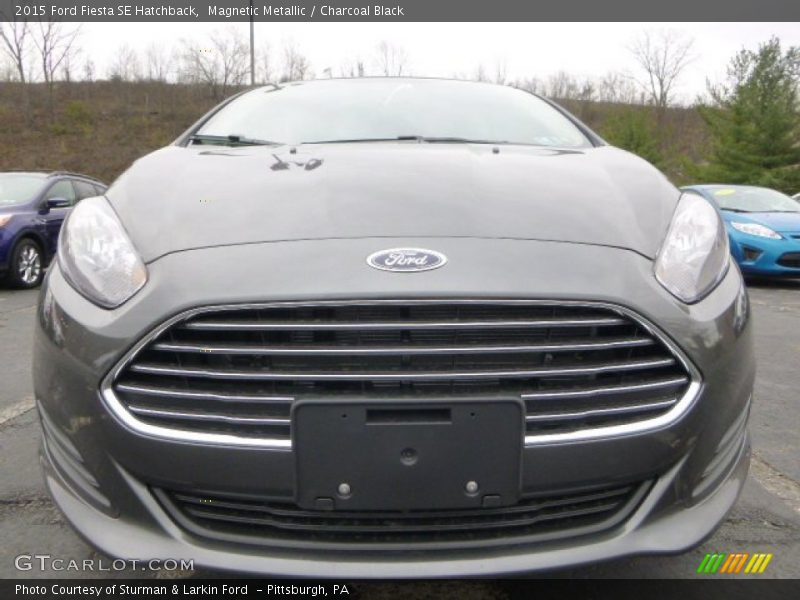 Magnetic Metallic / Charcoal Black 2015 Ford Fiesta SE Hatchback