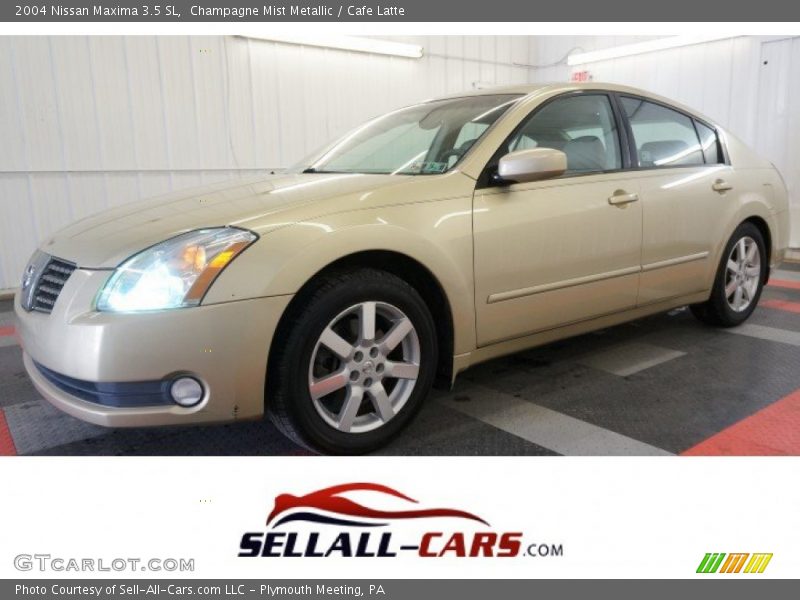Champagne Mist Metallic / Cafe Latte 2004 Nissan Maxima 3.5 SL