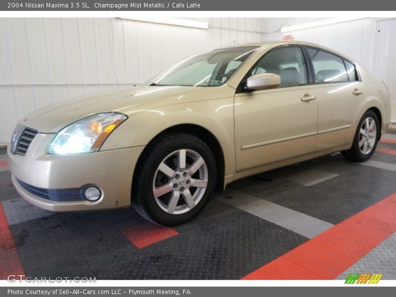 Champagne Mist Metallic / Cafe Latte 2004 Nissan Maxima 3.5 SL