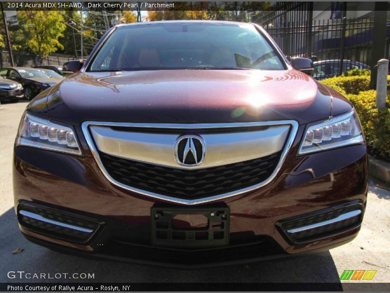 Dark Cherry Pearl / Parchment 2014 Acura MDX SH-AWD