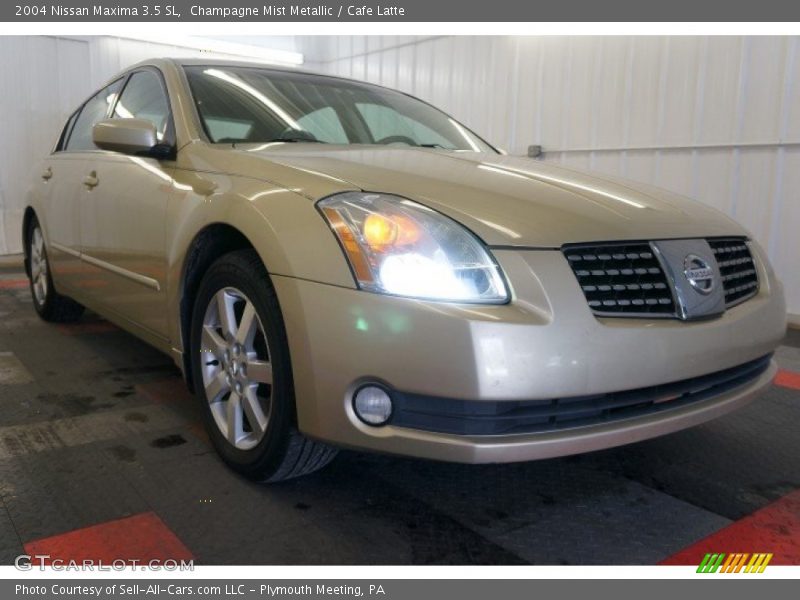 Champagne Mist Metallic / Cafe Latte 2004 Nissan Maxima 3.5 SL