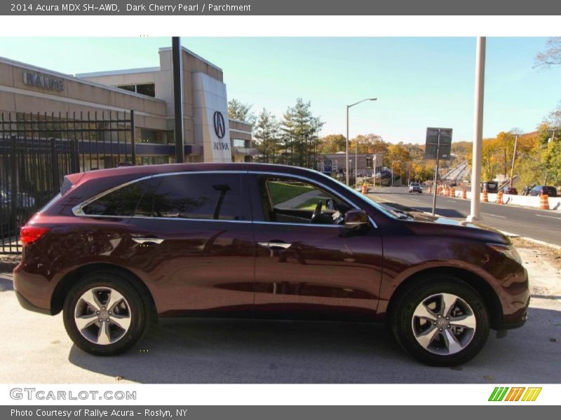 Dark Cherry Pearl / Parchment 2014 Acura MDX SH-AWD