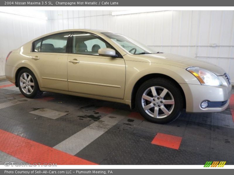 Champagne Mist Metallic / Cafe Latte 2004 Nissan Maxima 3.5 SL