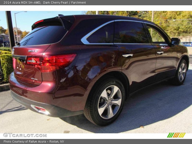 Dark Cherry Pearl / Parchment 2014 Acura MDX SH-AWD