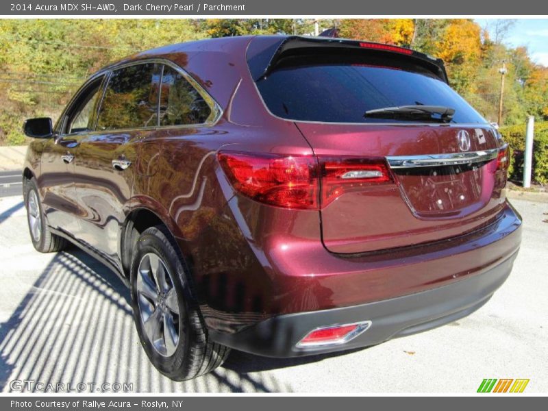 Dark Cherry Pearl / Parchment 2014 Acura MDX SH-AWD