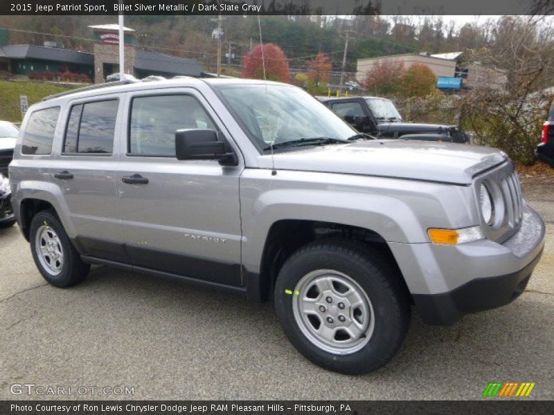 Billet Silver Metallic / Dark Slate Gray 2015 Jeep Patriot Sport