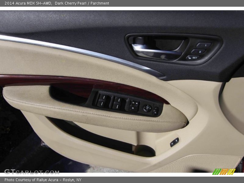 Dark Cherry Pearl / Parchment 2014 Acura MDX SH-AWD