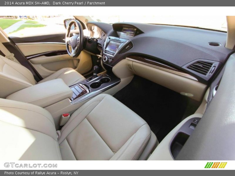 Dark Cherry Pearl / Parchment 2014 Acura MDX SH-AWD