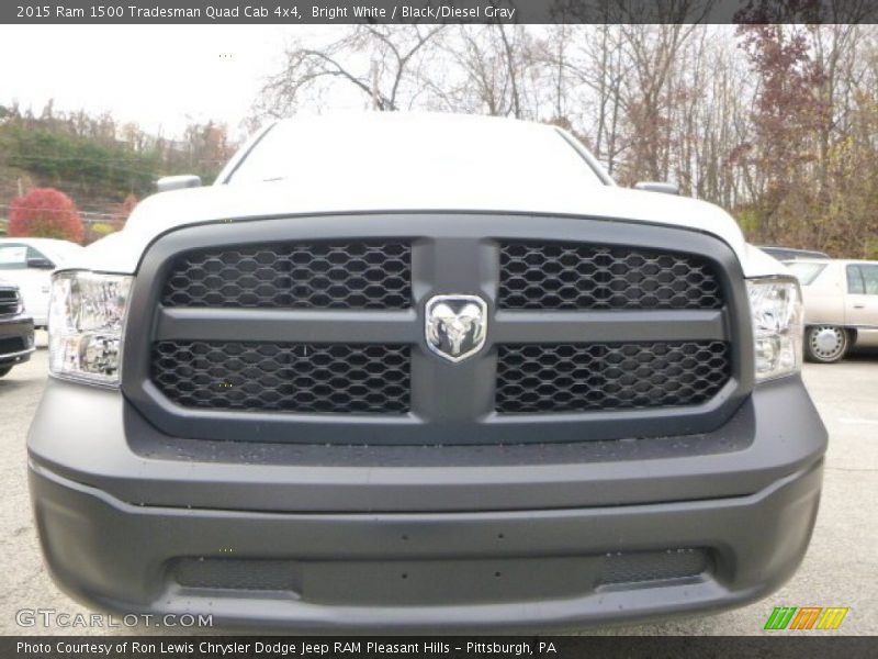 Bright White / Black/Diesel Gray 2015 Ram 1500 Tradesman Quad Cab 4x4
