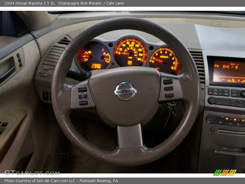 Champagne Mist Metallic / Cafe Latte 2004 Nissan Maxima 3.5 SL