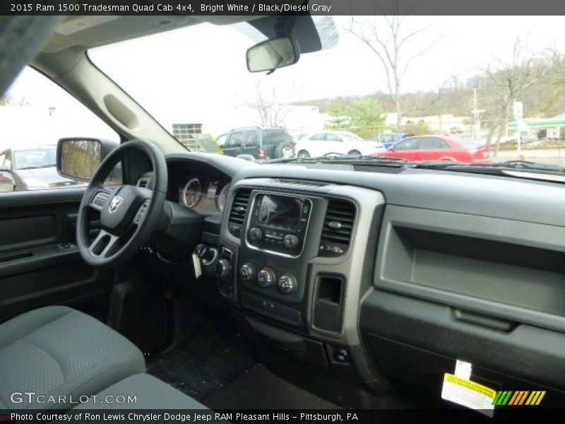 Bright White / Black/Diesel Gray 2015 Ram 1500 Tradesman Quad Cab 4x4
