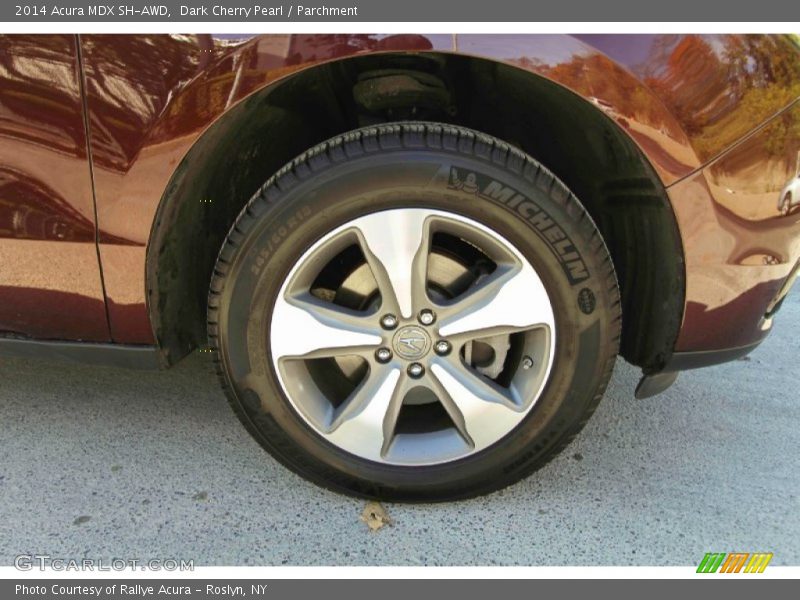 Dark Cherry Pearl / Parchment 2014 Acura MDX SH-AWD