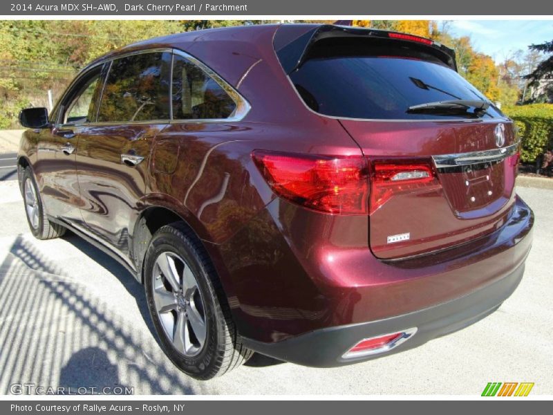 Dark Cherry Pearl / Parchment 2014 Acura MDX SH-AWD