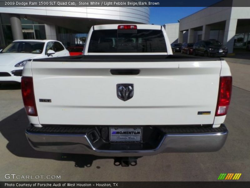 Stone White / Light Pebble Beige/Bark Brown 2009 Dodge Ram 1500 SLT Quad Cab