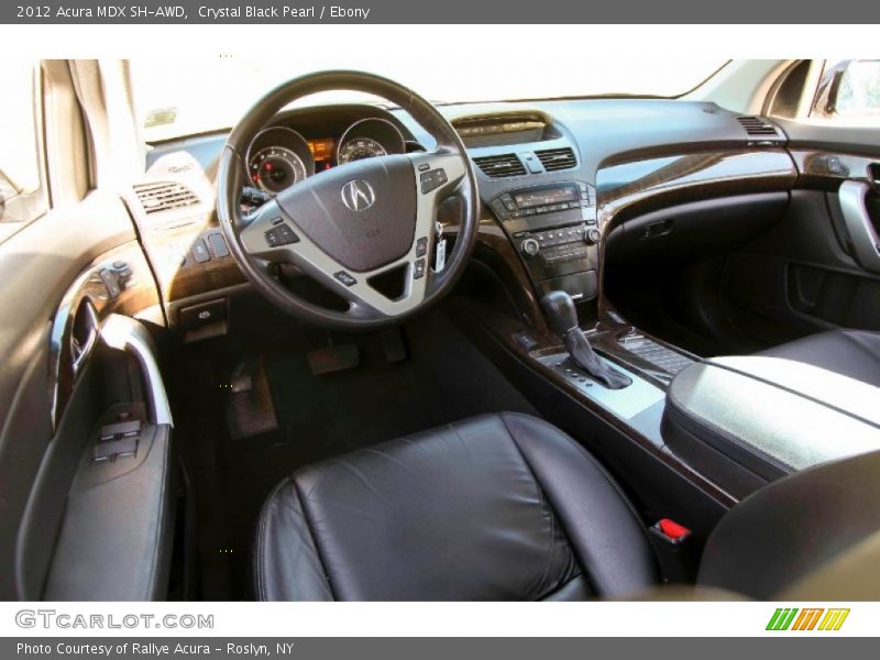 Crystal Black Pearl / Ebony 2012 Acura MDX SH-AWD