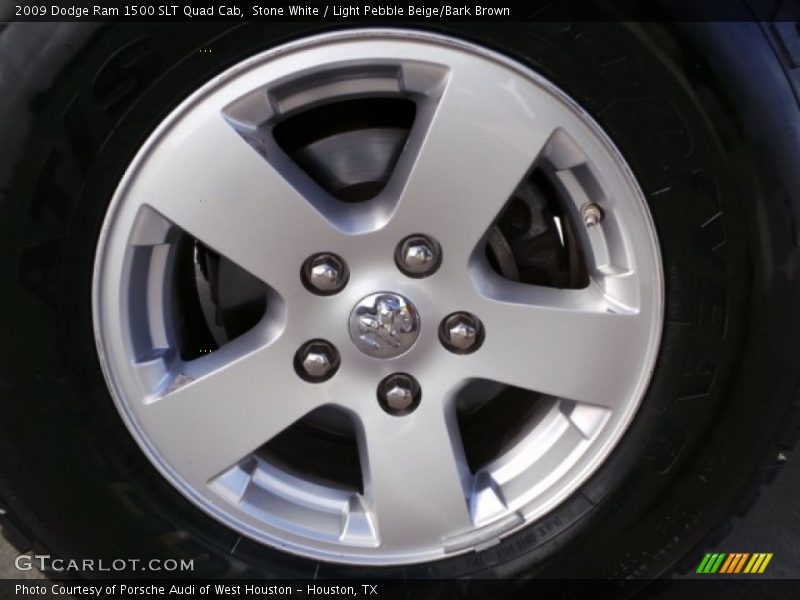 Stone White / Light Pebble Beige/Bark Brown 2009 Dodge Ram 1500 SLT Quad Cab
