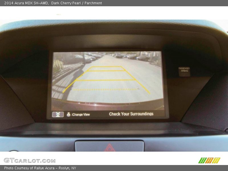 Dark Cherry Pearl / Parchment 2014 Acura MDX SH-AWD