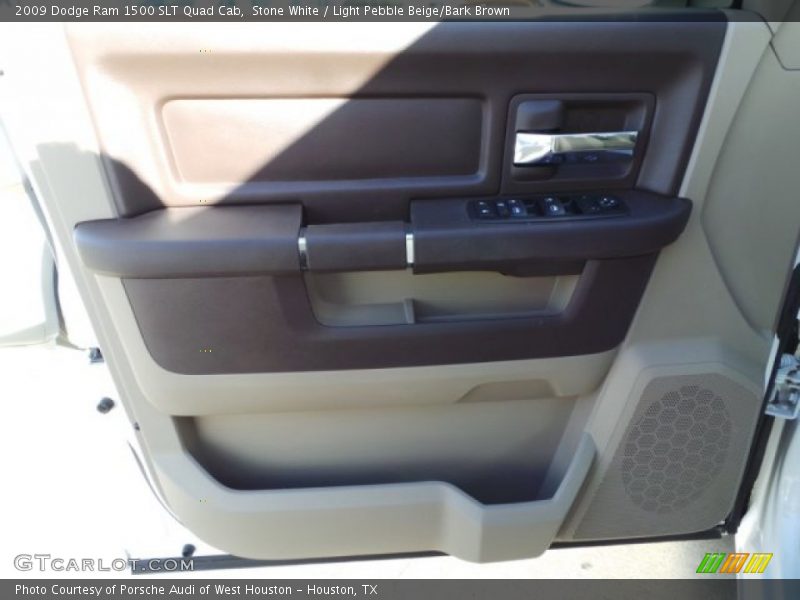 Stone White / Light Pebble Beige/Bark Brown 2009 Dodge Ram 1500 SLT Quad Cab