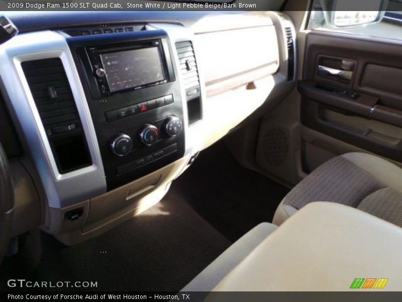 Stone White / Light Pebble Beige/Bark Brown 2009 Dodge Ram 1500 SLT Quad Cab