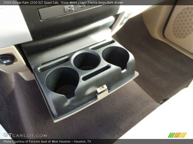 Stone White / Light Pebble Beige/Bark Brown 2009 Dodge Ram 1500 SLT Quad Cab