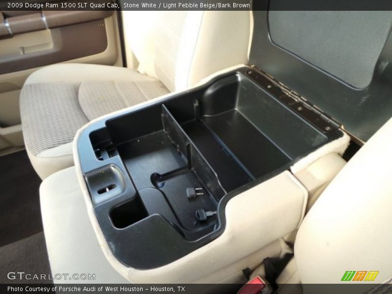 Stone White / Light Pebble Beige/Bark Brown 2009 Dodge Ram 1500 SLT Quad Cab