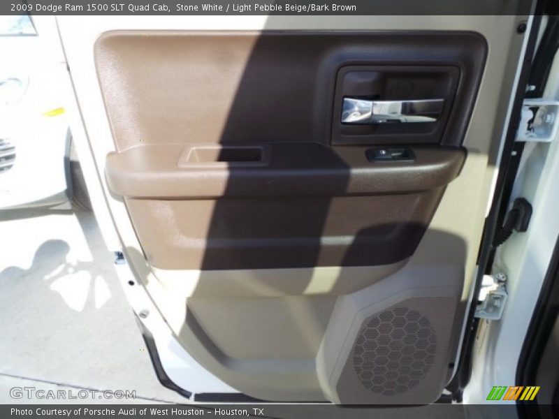 Stone White / Light Pebble Beige/Bark Brown 2009 Dodge Ram 1500 SLT Quad Cab