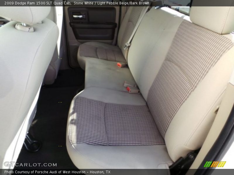 Stone White / Light Pebble Beige/Bark Brown 2009 Dodge Ram 1500 SLT Quad Cab