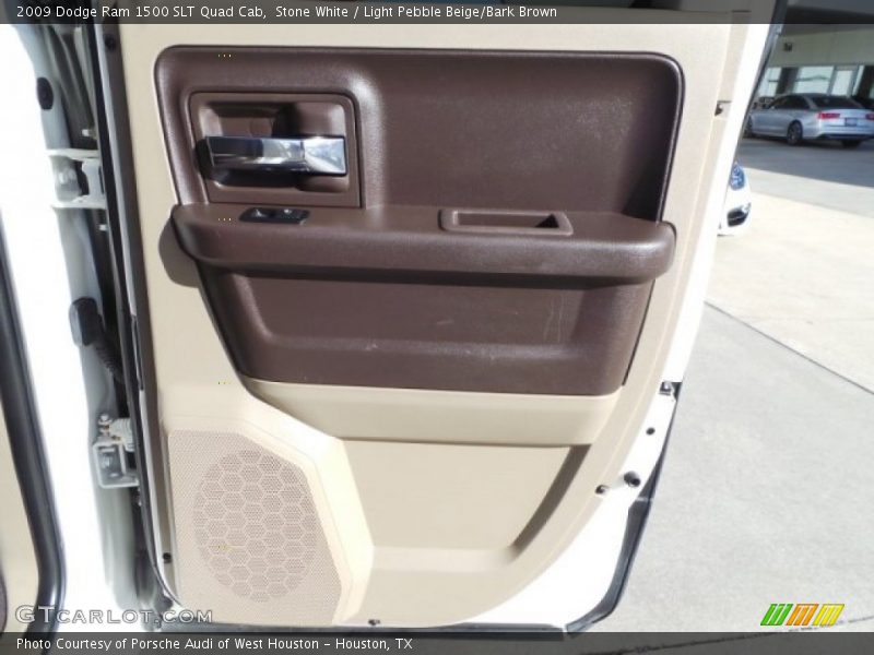 Stone White / Light Pebble Beige/Bark Brown 2009 Dodge Ram 1500 SLT Quad Cab