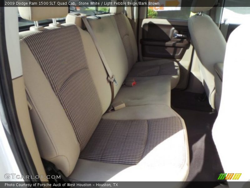 Stone White / Light Pebble Beige/Bark Brown 2009 Dodge Ram 1500 SLT Quad Cab