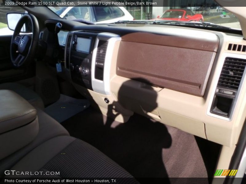 Stone White / Light Pebble Beige/Bark Brown 2009 Dodge Ram 1500 SLT Quad Cab