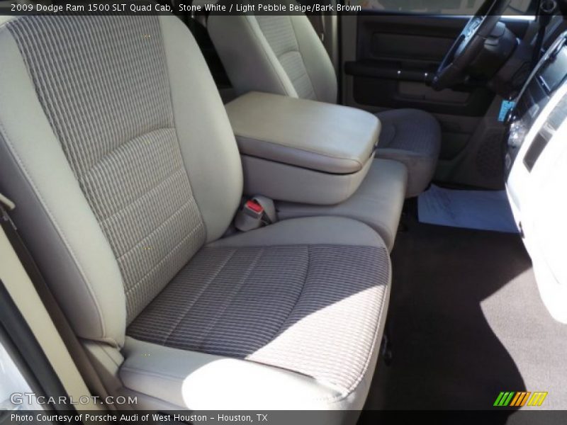 Stone White / Light Pebble Beige/Bark Brown 2009 Dodge Ram 1500 SLT Quad Cab