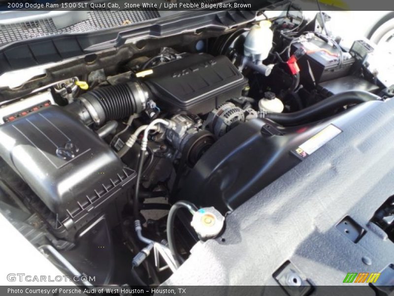 Stone White / Light Pebble Beige/Bark Brown 2009 Dodge Ram 1500 SLT Quad Cab