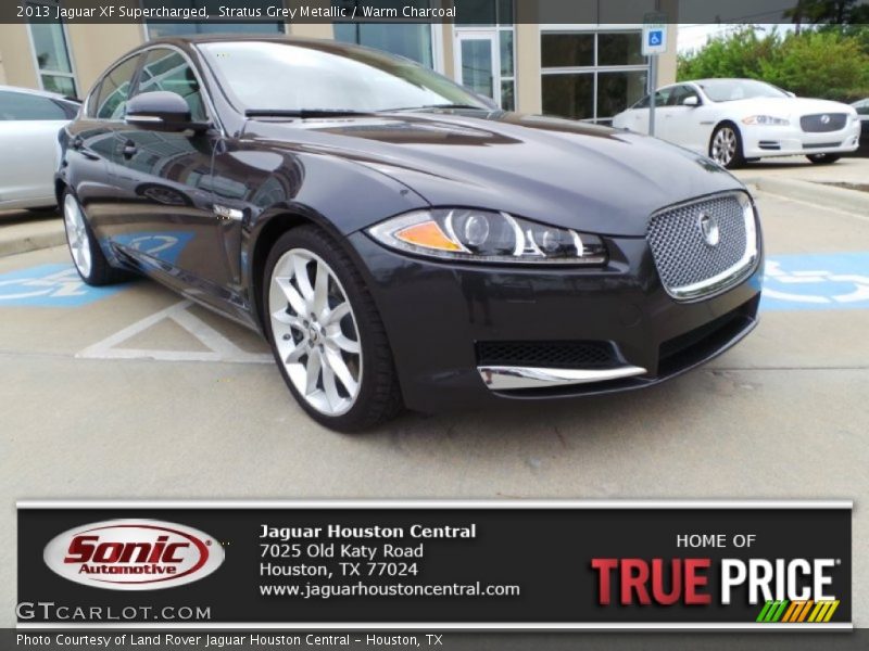 Stratus Grey Metallic / Warm Charcoal 2013 Jaguar XF Supercharged